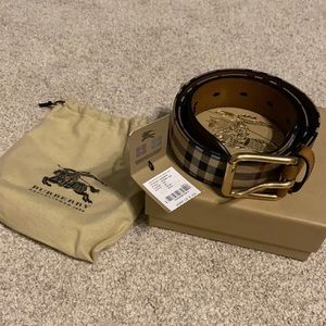 New with tags! Authentic Burberry Men’s Belt Sz 36